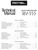 Rotel RV-555 - Technical manual 